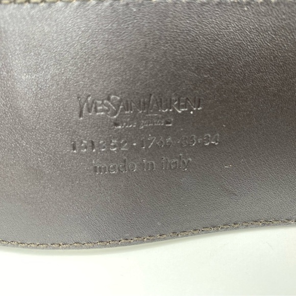 Yves Saint Laurent Wide Ostrich Belt - Picture 6 of 9